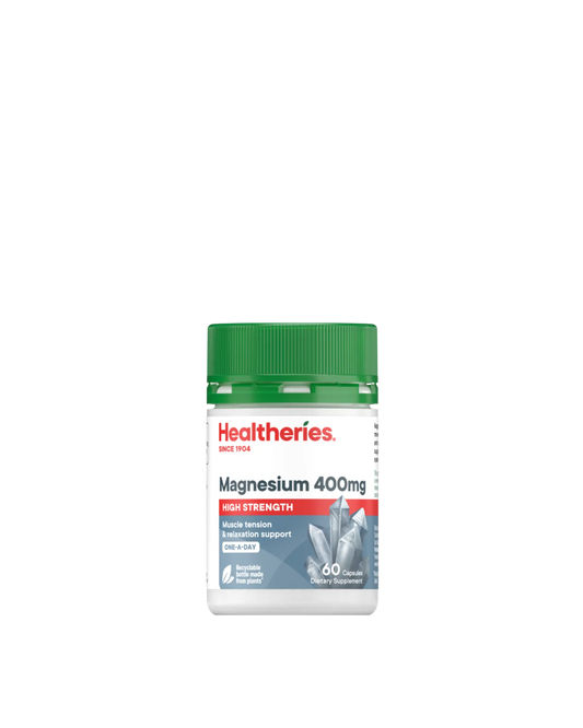 Healtheries Magnesium 400mg High Strength 60 Capsules