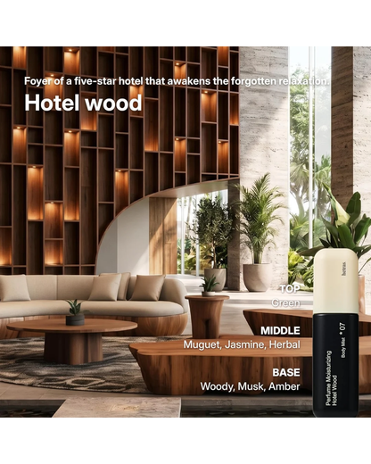 Hetras Double Shot Perfume Body Mist - Hotel Wood