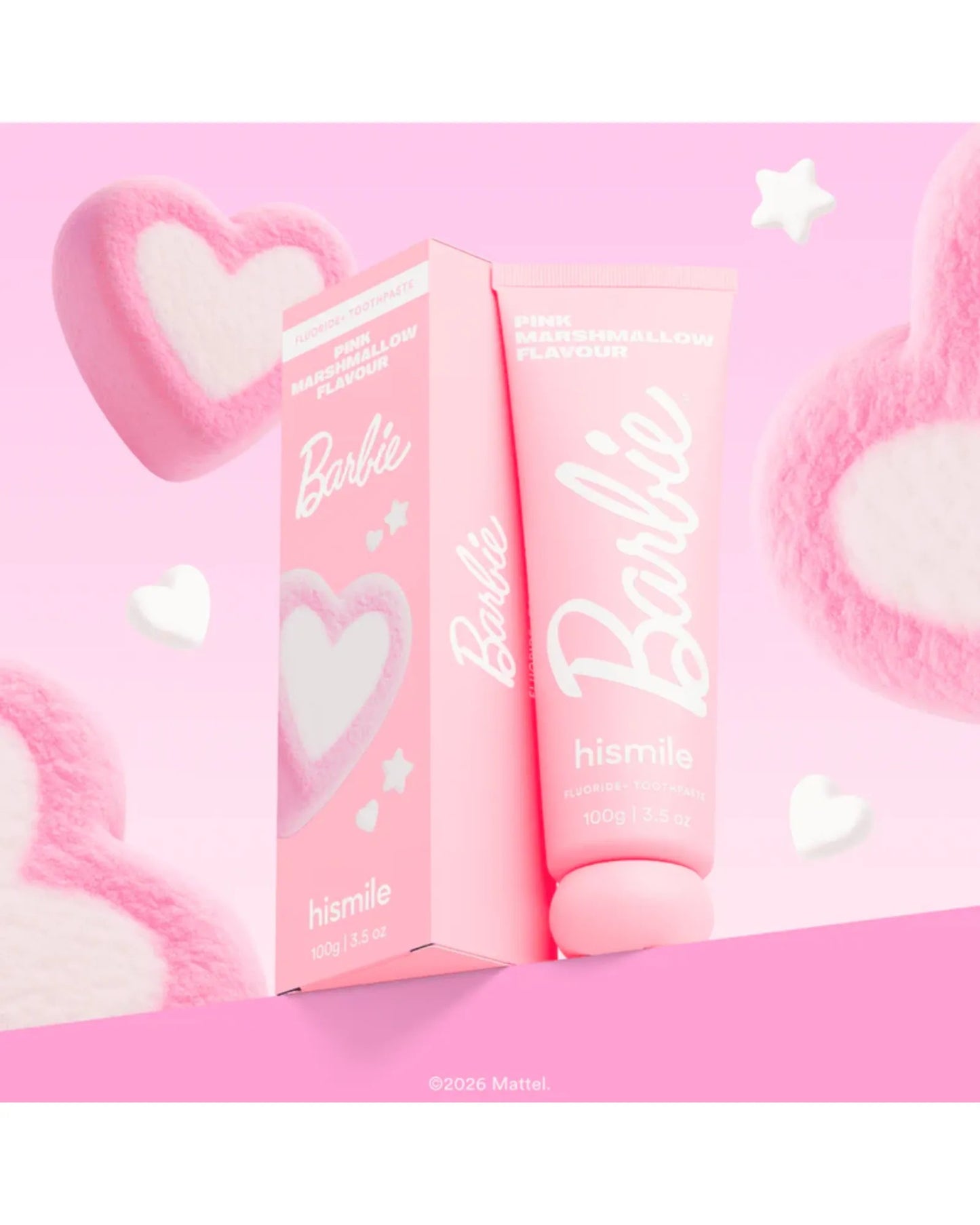 hismile Barbie Pink Marshmallow Toothpaste 100g