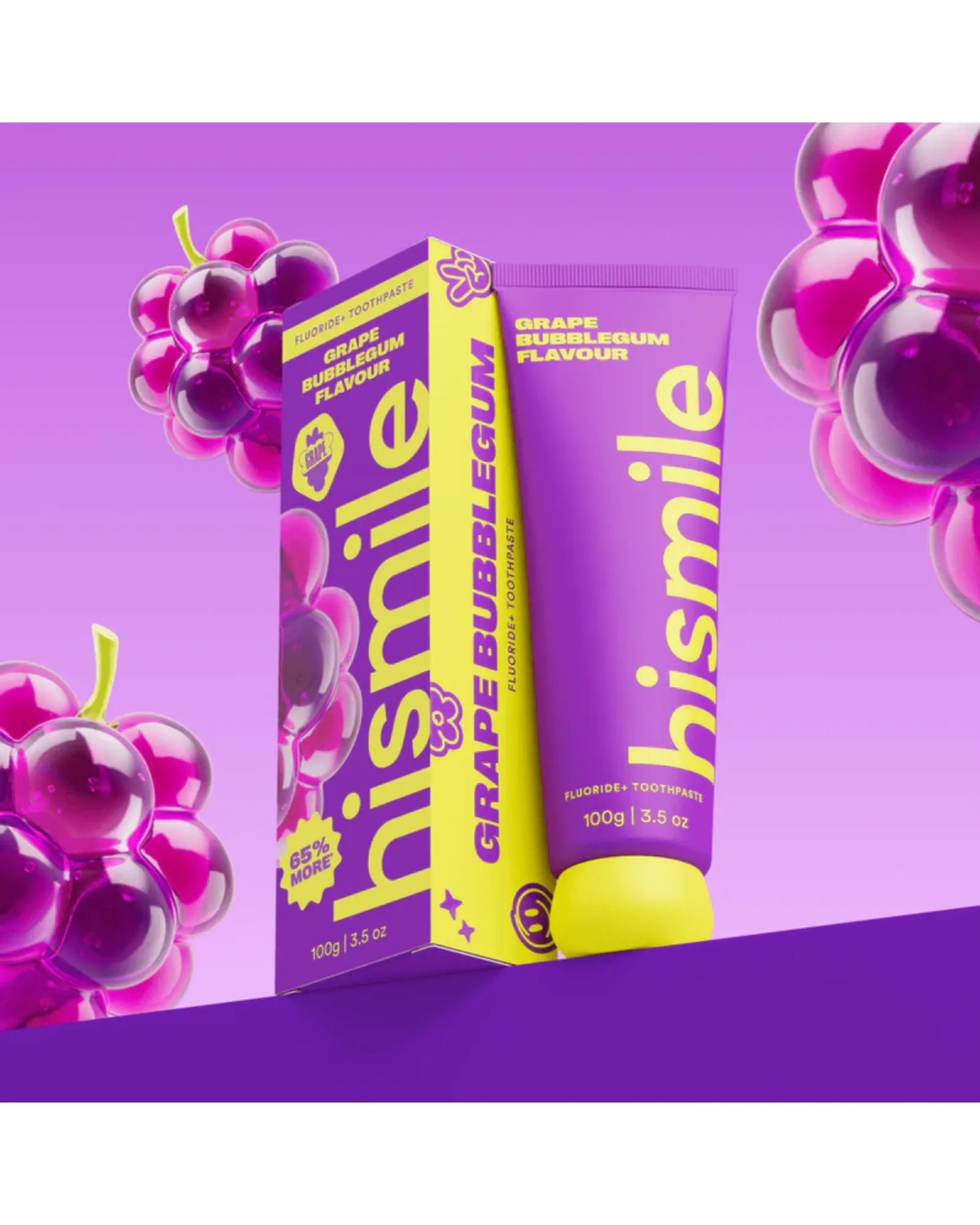 hismile Grape Bubblegum Toothpaste 100g