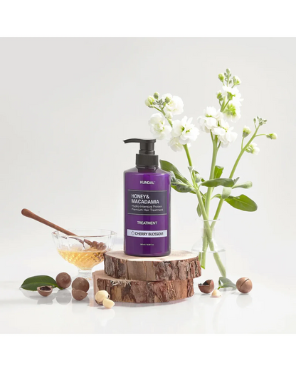 Kundal Honey & Macadamia Protein Hair Treatment - Cherry Blossom 500ml
