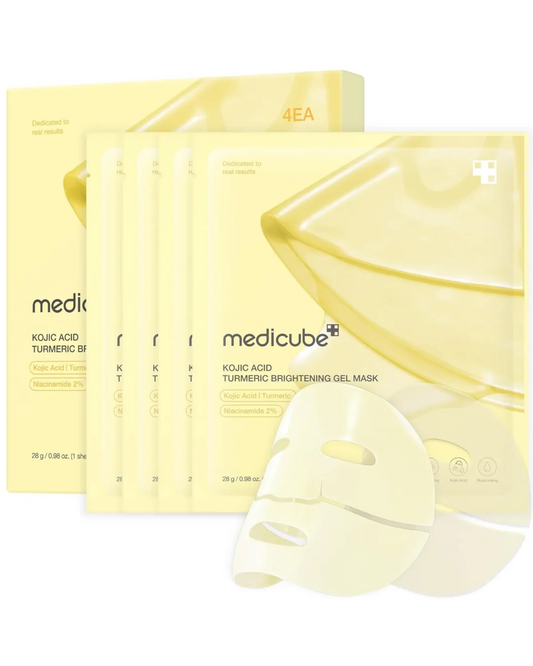 Medicube Kojic Acid Turmeric Brightening Gel Mask 4pk