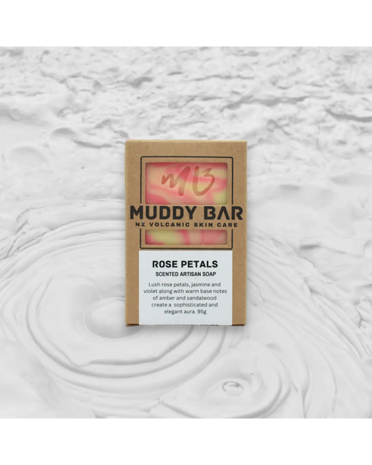 Muddy Bar Rose Petals Artisan Soap