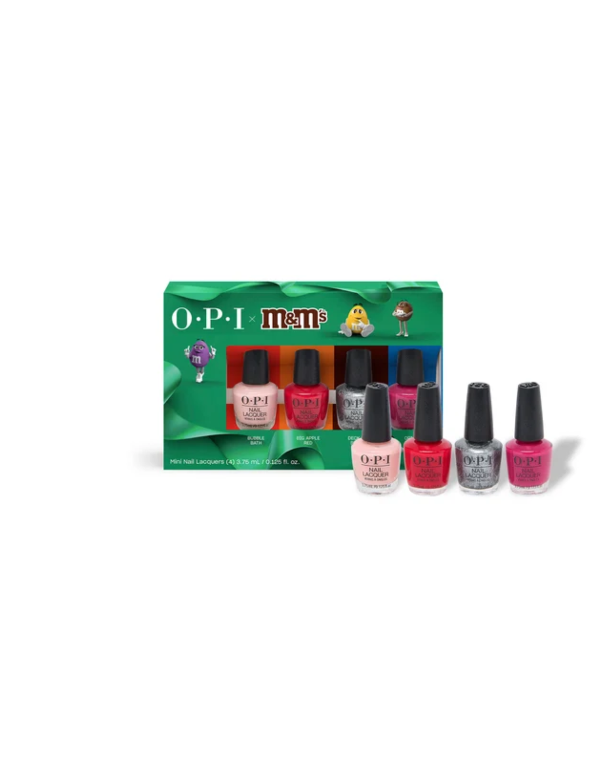 OPI Nail Lacquer M&M Holiday 4-Piece Mini Set