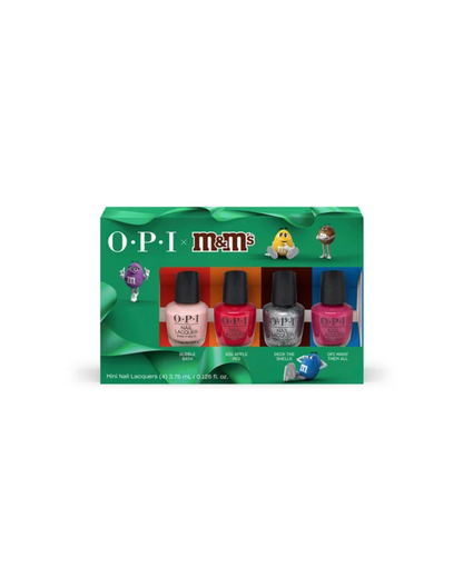 OPI Nail Lacquer M&M Holiday 4-Piece Mini Set