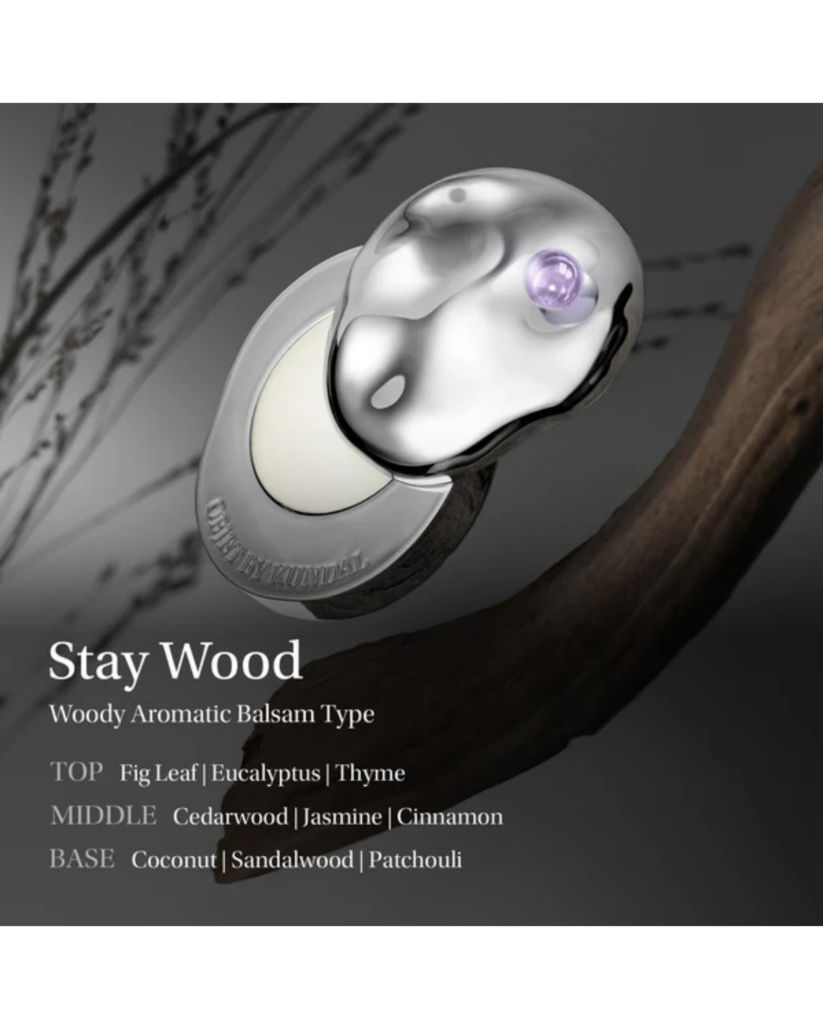 Objet by Kundal Solid Perfume Balm - Stay Wood 2.5g