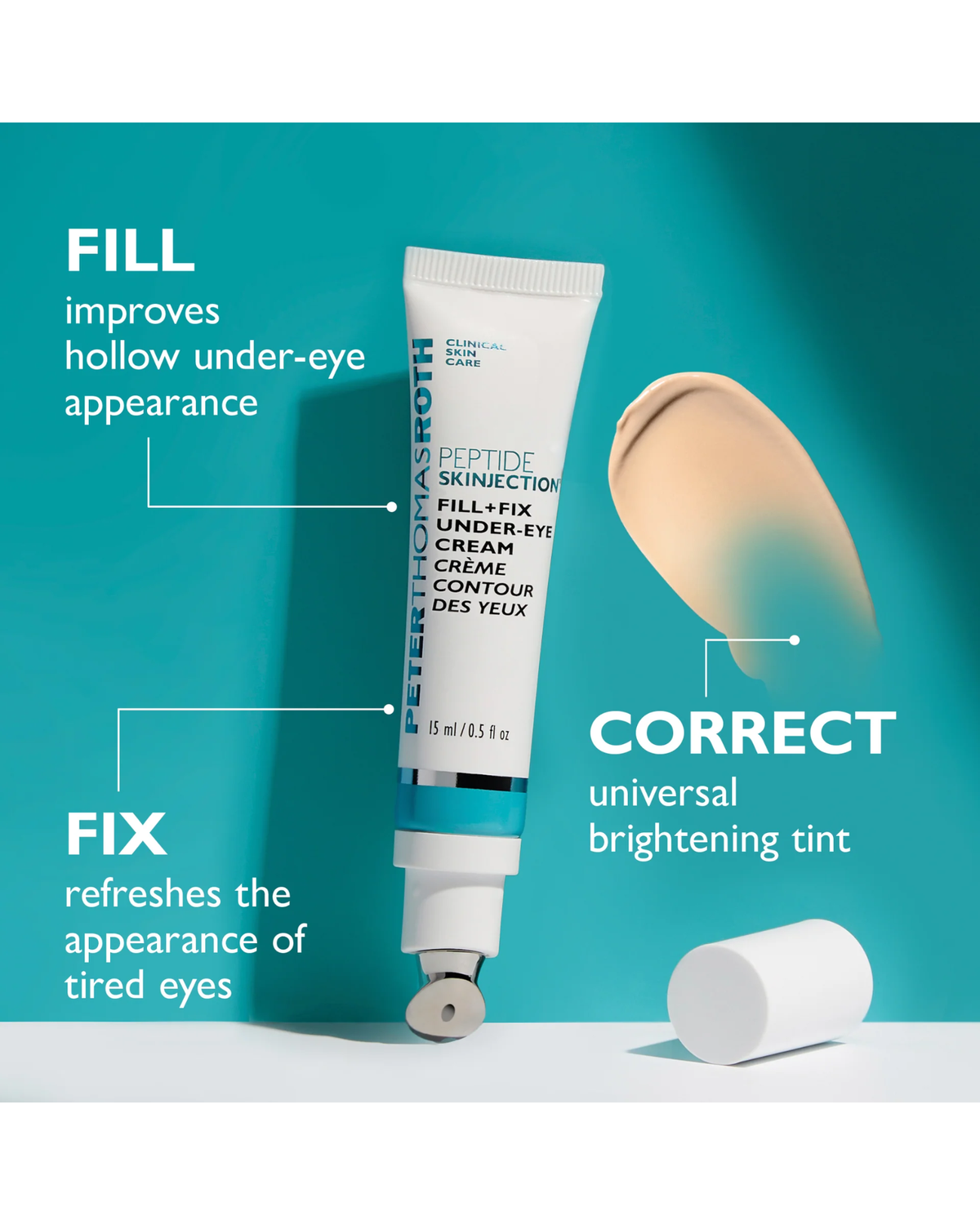 Peptide Skinjection Fill + Fix Under-Eye Cream 15ml