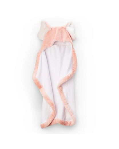 Plush Hooded Towel Soft Pink