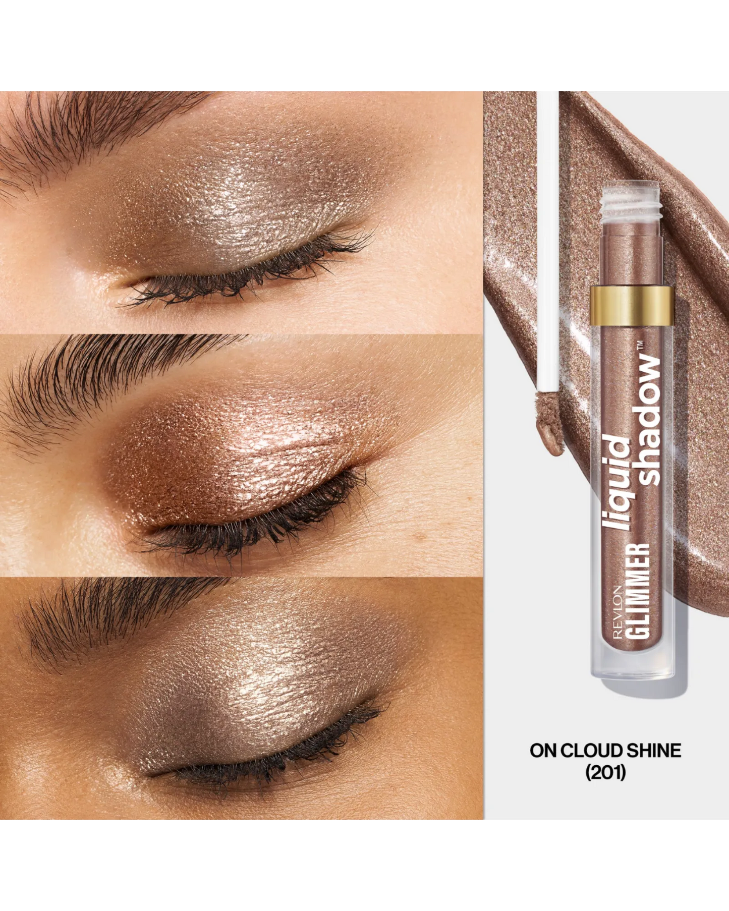 Revlon Glimmer Liquid Shadow 201 On Cloud Shine