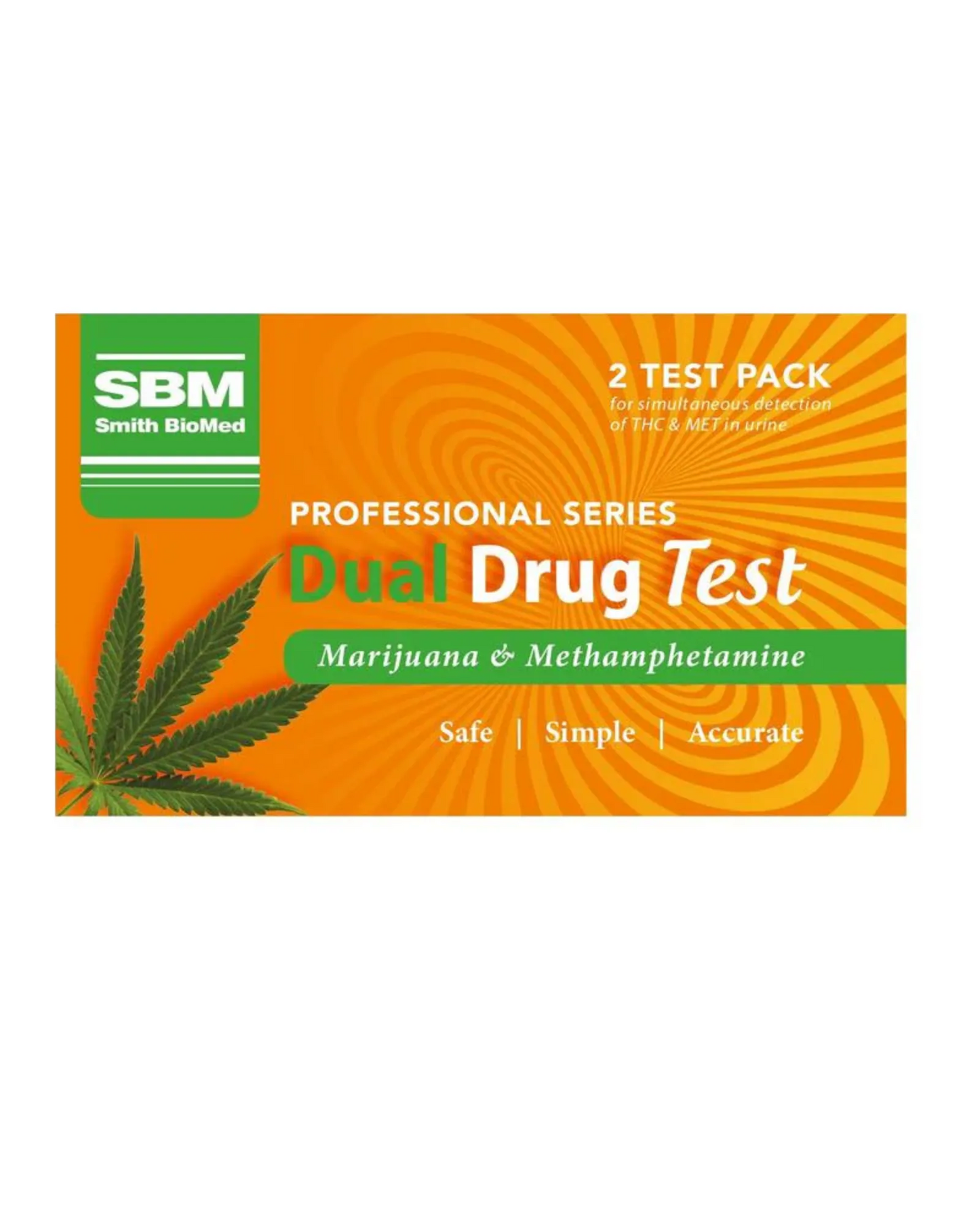 SBM Dual Drug Test (THC/MET) 2 Pack