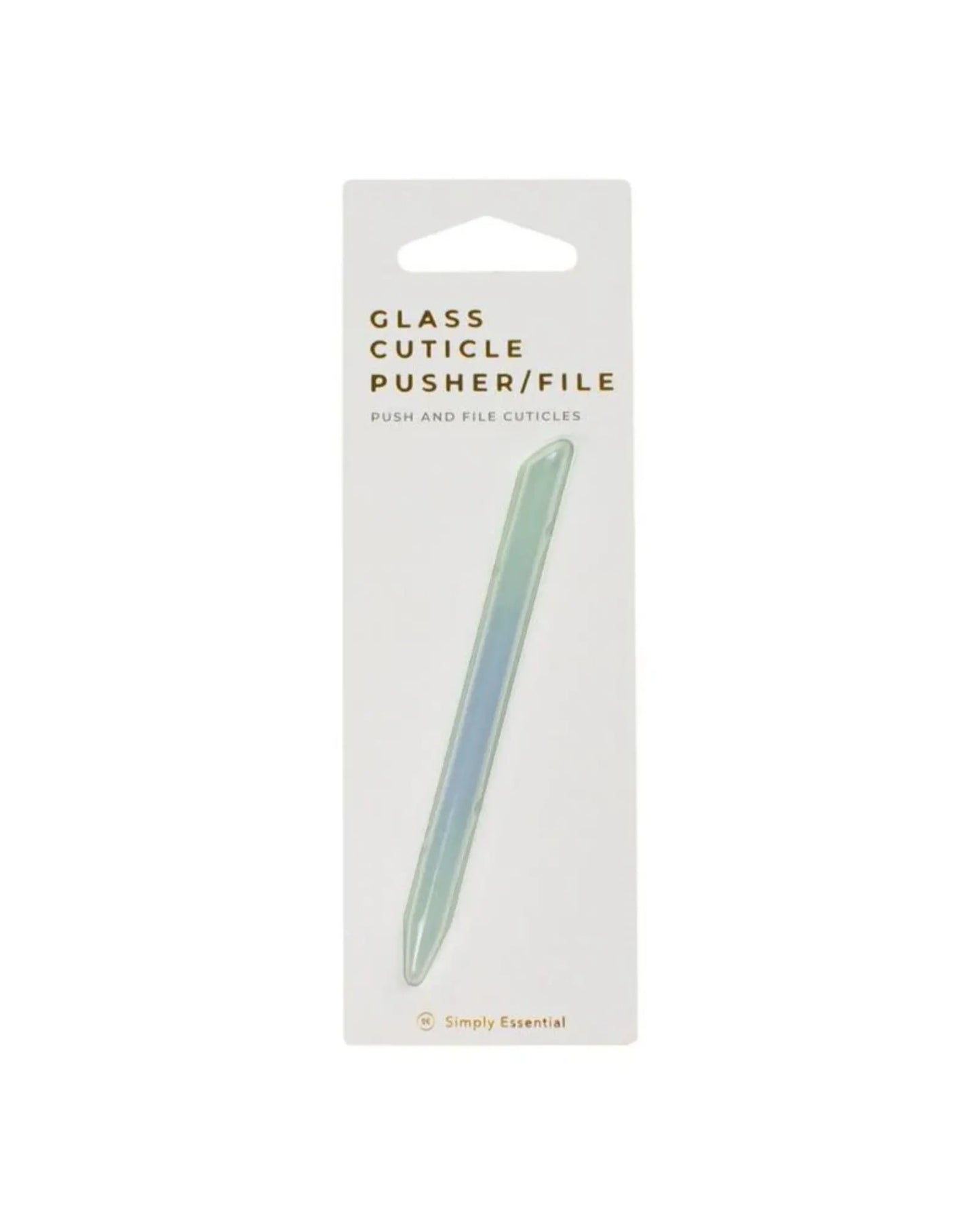Simply Essential Glass Cuticle Pusher and File