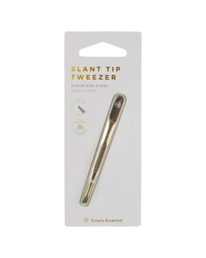 Simply Essential Tweezer Slant Tip Gold