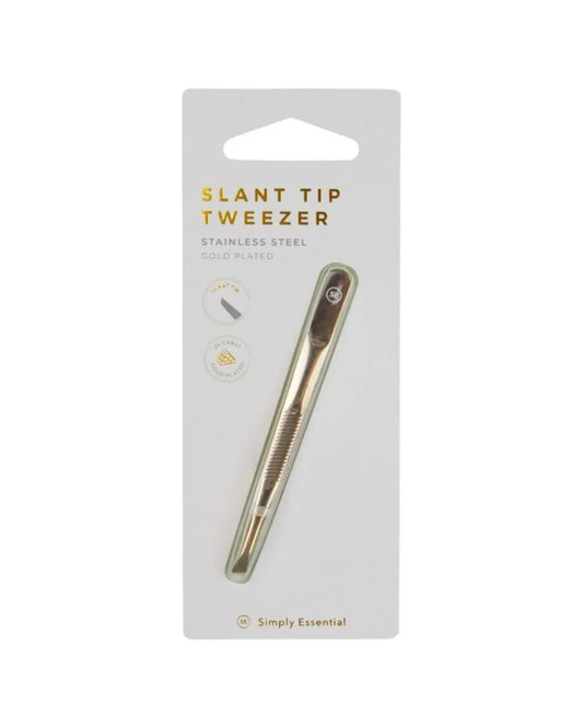 Simply Essential Tweezer Slant Tip Gold