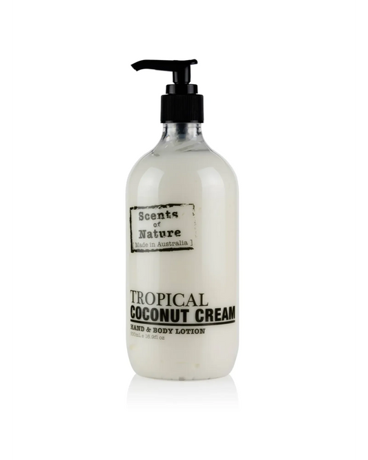 Scents of Nature Tropical Coconut Cream Hand & Body Lotion 500ml