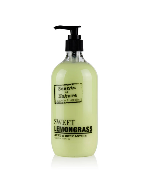 Scents of Nature Sweet Lemongrass Hand & Body Lotion 500ml