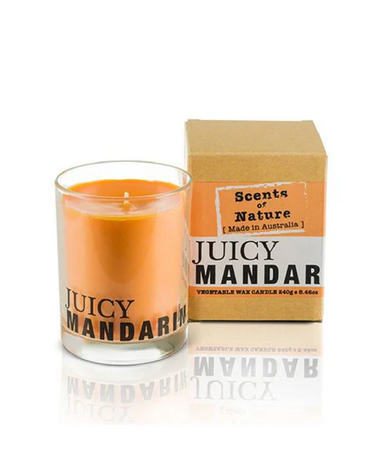 Scents of Nature Juicy Mandarin Candle 240g