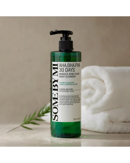 SomeBy AHA BHA PHA 30 Days Miracle Acne Clear Body Cleanser 400ml
