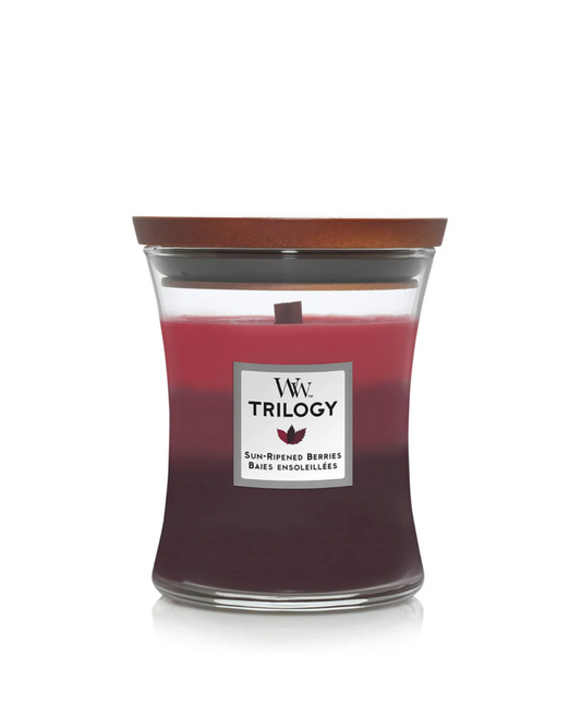 WoodWick Candle Trilogy Sun Ripened Berries Medium