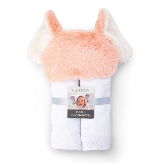Plush Hooded Towel Soft Pink