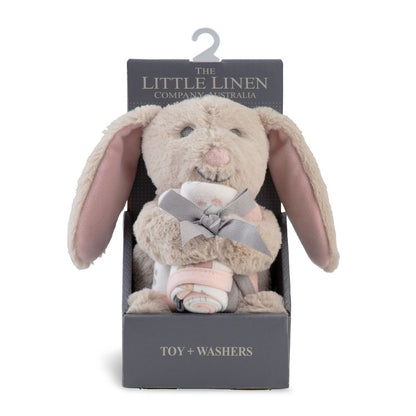 Plush Toy & Washers - Harvest Bunny