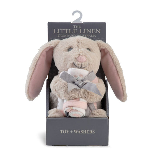 Plush Toy & Washers - Harvest Bunny