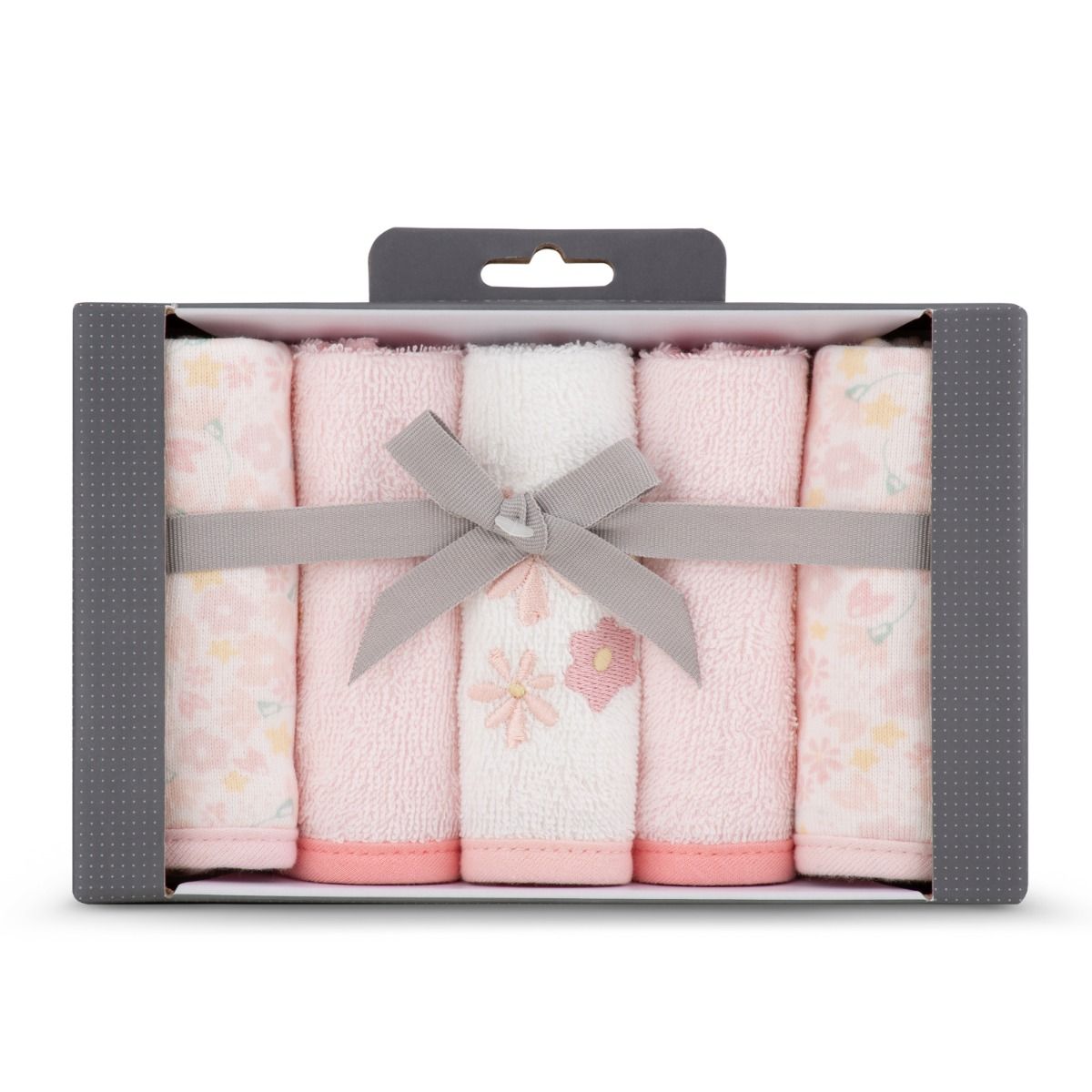 Towelling Washer 5Pk- Ballerina Bunny