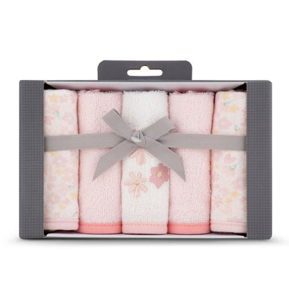 Towelling Washer 5Pk- Ballerina Bunny