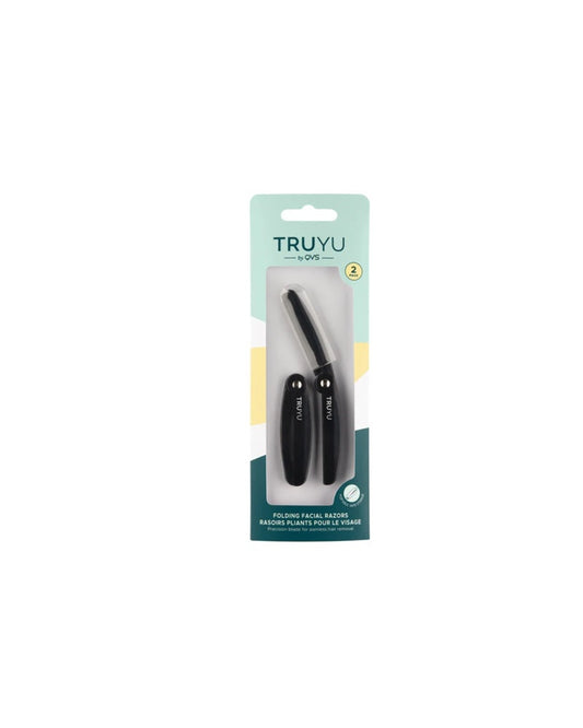 Truyu Folding Facial Razor 2pk