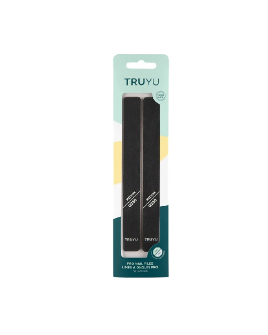 Truyu Pro Nail Files Medium Grit 2pk