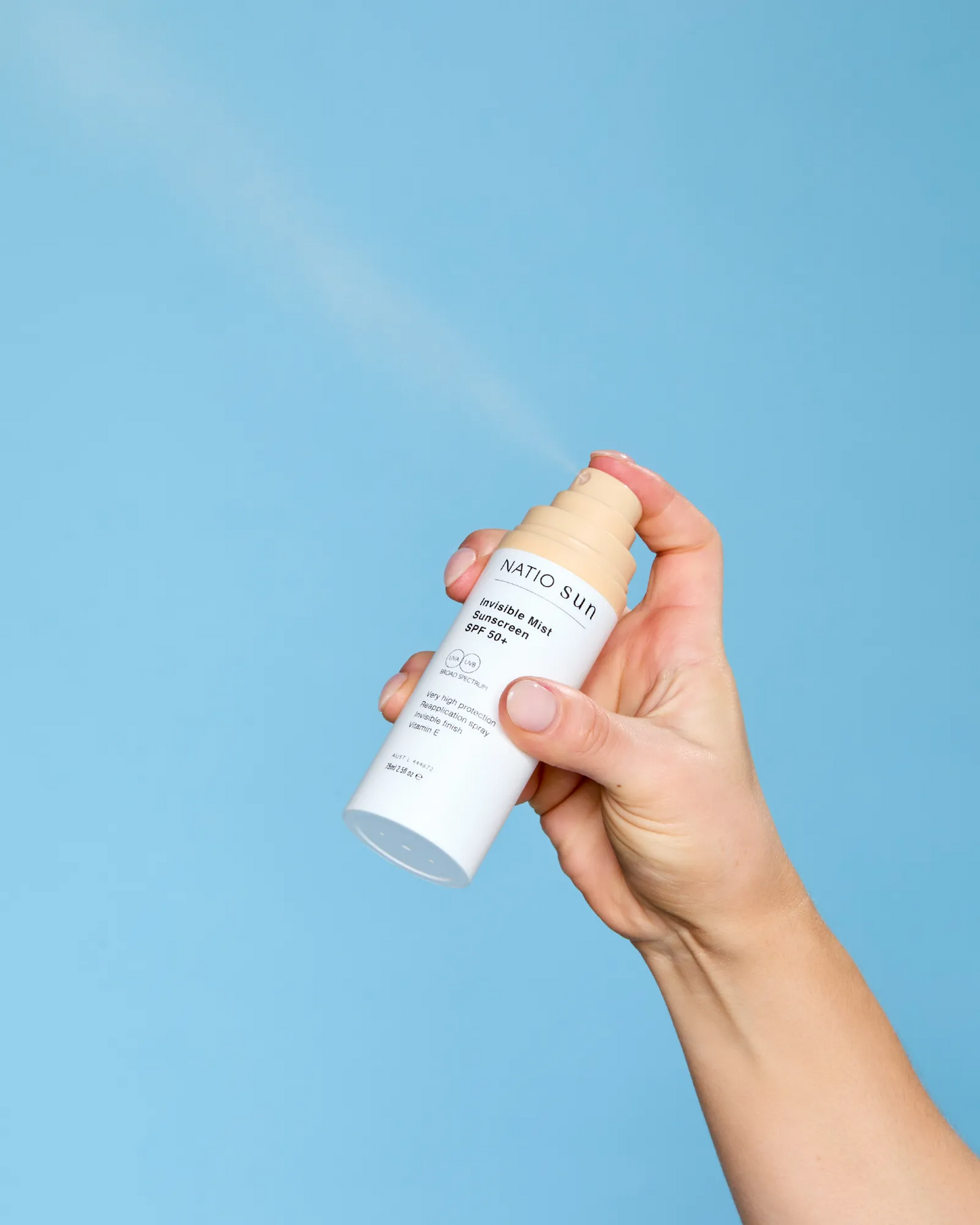 Natio Invisible Mist Sunscreen SPF 50+ 75ml