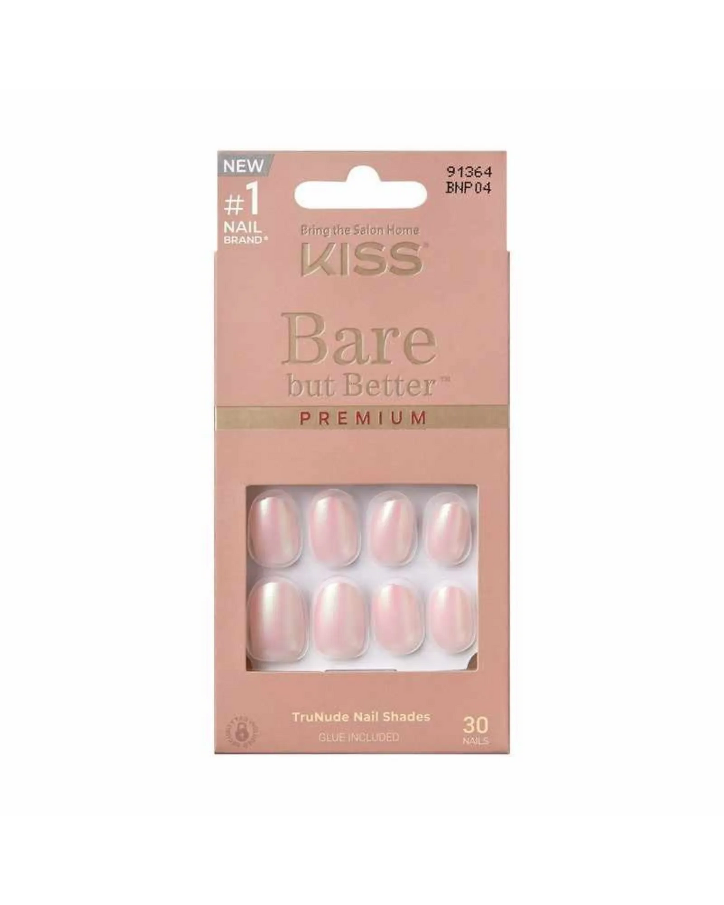 KISS Bare But Better Premium Nails Mocha 30pk