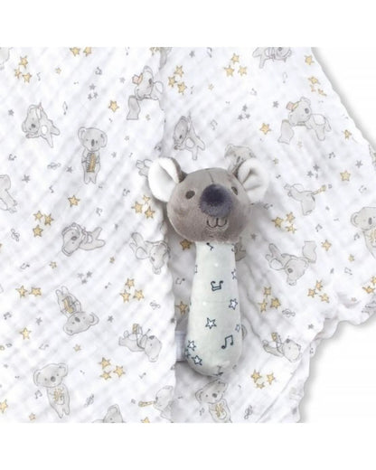 Muslin Wrap & Crinkle Toy - Cheeky Koala
