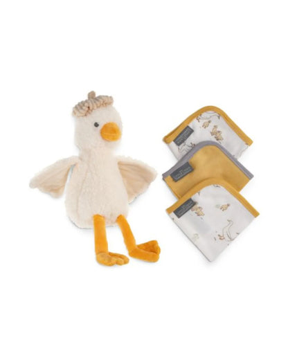 Plush Toy & Washers - Fuzzy Duck
